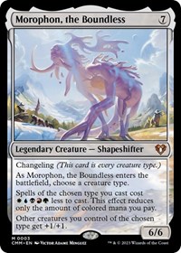 Morophon, the Boundless, Commander Masters