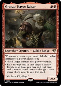 Grenzo, Havoc Raiser, Commander Masters