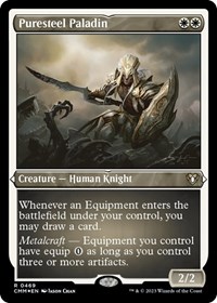 Puresteel Paladin (Foil Etched), Commander Masters