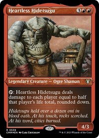 Heartless Hidetsugu (Foil Etched), Commander Masters