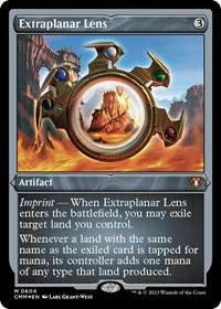 Extraplanar Lens (Foil Etched), Commander Masters