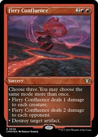 Fiery Confluence (Foil Etched), Commander Masters