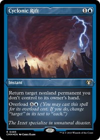 Cyclonic Rift (Foil Etched), Commander Masters