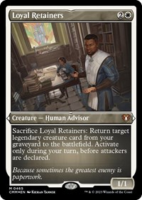 Loyal Retainers (Foil Etched), Commander Masters