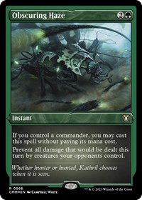 Obscuring Haze (Foil Etched), Commander Masters