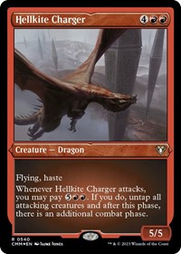 Hellkite Charger (Foil Etched), Commander Masters