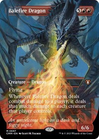 Balefire Dragon (Borderless), Commander Masters