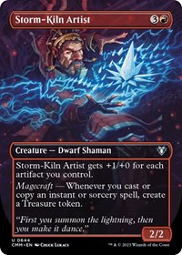 Storm-Kiln Artist (Borderless), Commander Masters