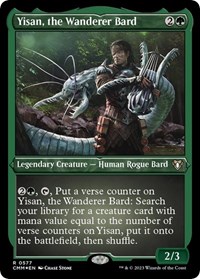 Yisan, the Wanderer Bard (Foil Etched), Commander Masters