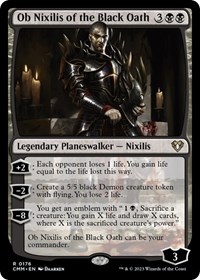 Ob Nixilis of the Black Oath, Commander Masters