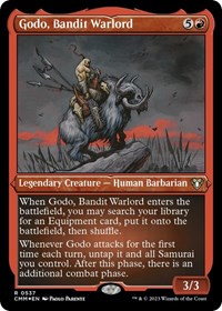 Godo, Bandit Warlord (Foil Etched), Commander Masters