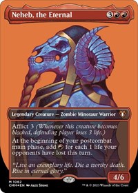 Neheb, the Eternal (Textured Foil), Commander Masters