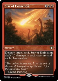 Star of Extinction (Foil Etched), Commander Masters