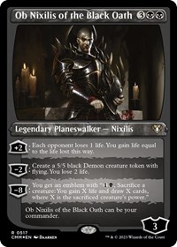 Ob Nixilis of the Black Oath (Foil Etched), Commander Masters