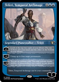 Teferi, Temporal Archmage (Foil Etched), Commander Masters