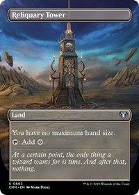 Reliquary Tower (Borderless), Commander Masters