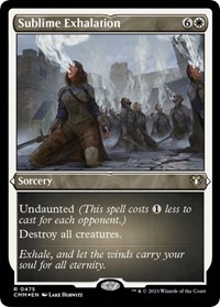 Sublime Exhalation (Foil Etched), Commander Masters
