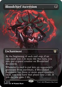 Bloodchief Ascension (Borderless), Commander Masters