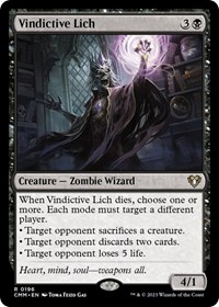 Vindictive Lich, Commander Masters