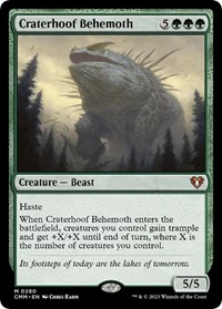 Craterhoof Behemoth, Commander Masters