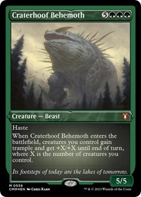 Craterhoof Behemoth (Foil Etched), Commander Masters