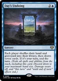 Day's Undoing, Commander Masters