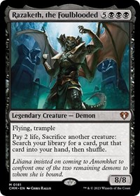 Razaketh, the Foulblooded, Commander Masters