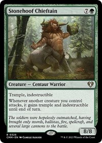 Stonehoof Chieftain, Commander Masters