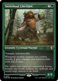 Stonehoof Chieftain (Foil Etched), Commander Masters
