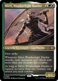 Mirri, Weatherlight Duelist (Foil Etched), Commander Masters