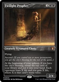 Twilight Prophet (Foil Etched), Commander Masters