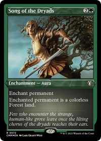 Song of the Dryads (Foil Etched), Commander Masters