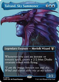 Talrand, Sky Summoner (Borderless), Commander Masters