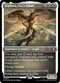 Sephara, Sky's Blade (Foil Etched), Commander Masters