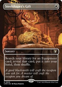 Steelshaper's Gift (Borderless), Commander Masters