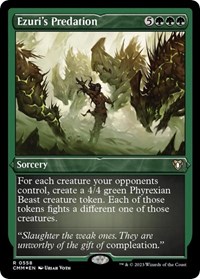 Ezuri's Predation (Foil Etched), Commander Masters