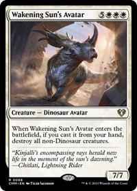 Wakening Sun's Avatar, Commander Masters