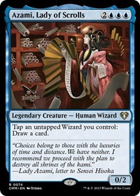 Azami, Lady of Scrolls, Commander Masters