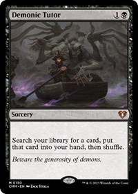 Demonic Tutor, Commander Masters