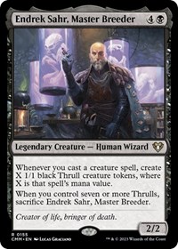 Endrek Sahr, Master Breeder, Commander Masters