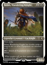 Balan, Wandering Knight (Foil Etched), Commander Masters