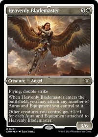 Heavenly Blademaster (Foil Etched), Commander Masters