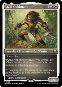 Jazal Goldmane (Foil Etched), Commander Masters