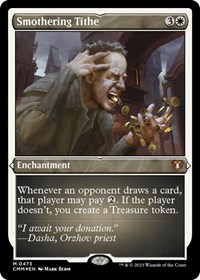 Smothering Tithe (Foil Etched), Commander Masters