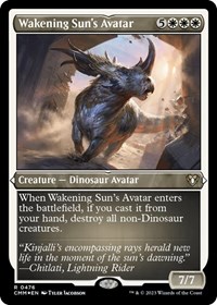 Wakening Sun's Avatar (Foil Etched), Commander Masters