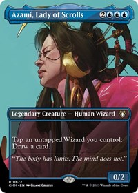 Azami, Lady of Scrolls (Borderless), Commander Masters