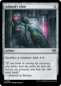 Ashnod's Altar, Commander Masters