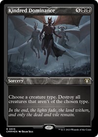 Kindred Dominance (Foil Etched), Commander Masters