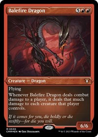 Balefire Dragon (Foil Etched), Commander Masters