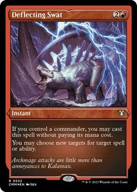 Deflecting Swat (Foil Etched), Commander Masters